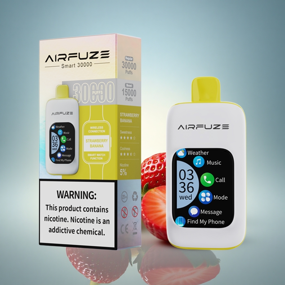 AirFuze Smart 30000 Puffs Fraise Banane 5% Nicotine 900mAh