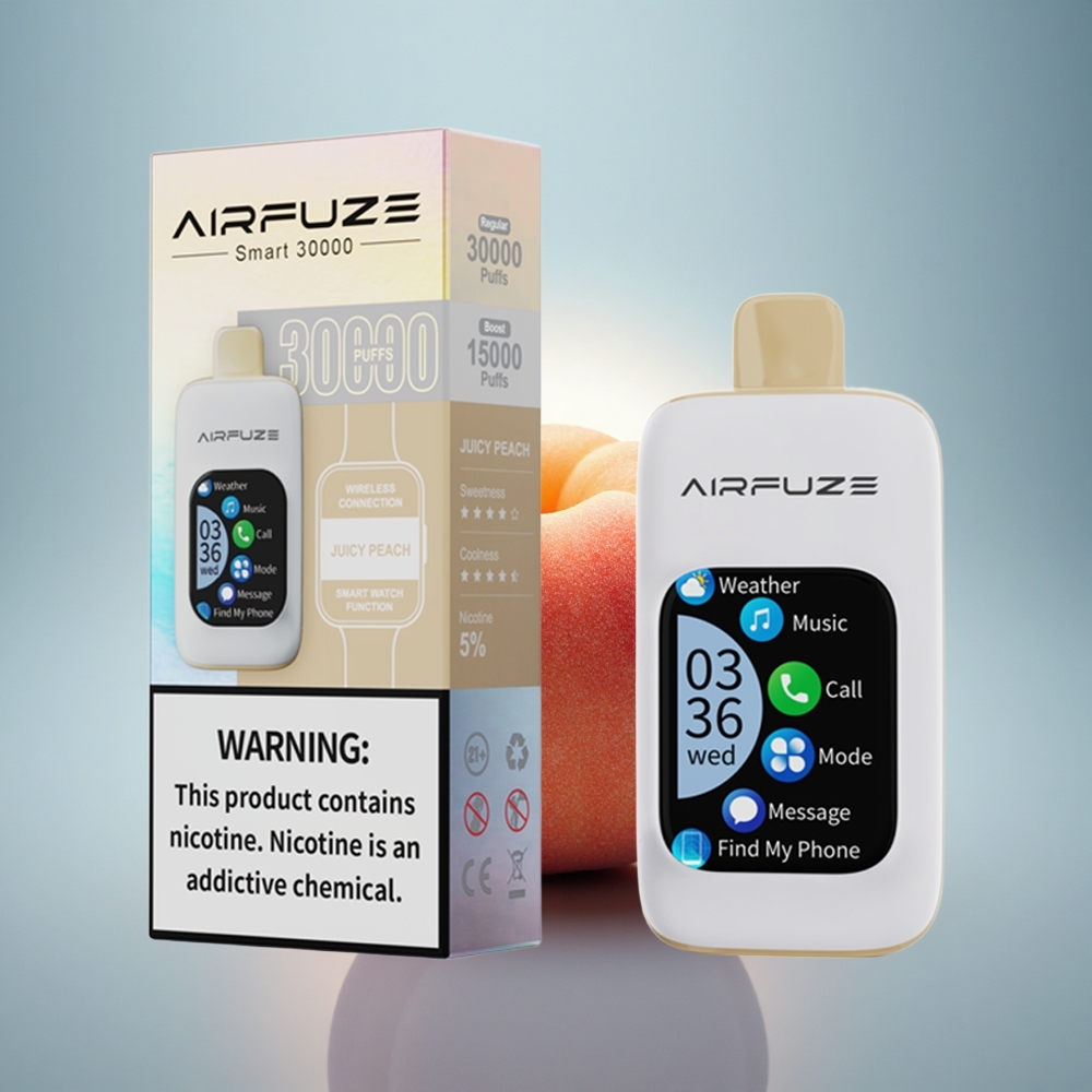 AirFuze Smart 30000 Puffs Pêche Juteuse 5% Nicotine 900mAh