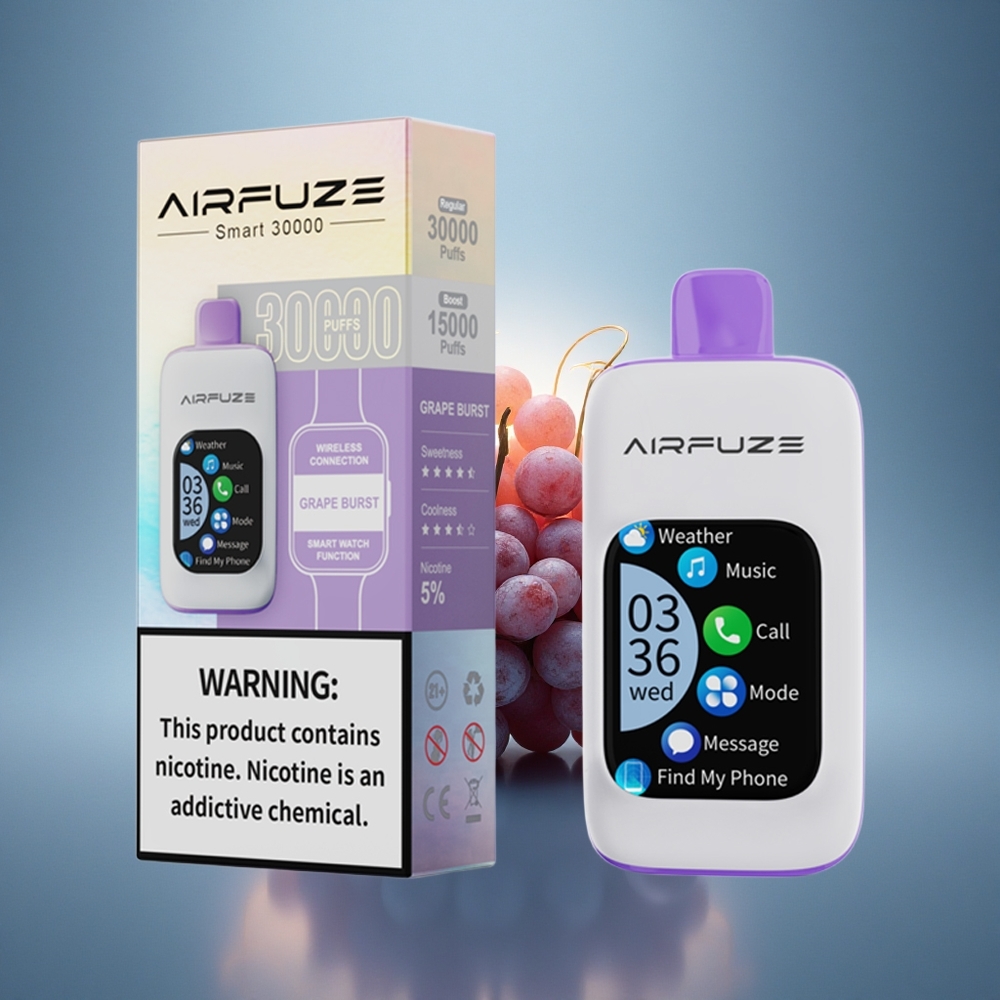 AirFuze Smart 30000 Puffs Éclat de Raisin 5% Nicotine 900mAh