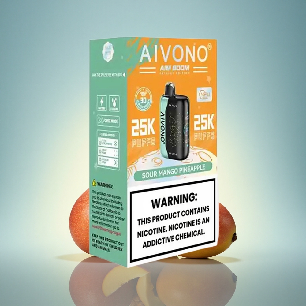 Aivono Aim Boom 25000 Puffs Mangue Acidulée Ananas 650mAh 0% Nicotine