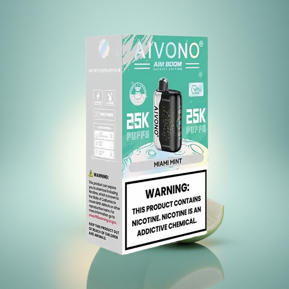 Aivono Aim Boom 25000 Puffs Miami Menthe 28ml 650mAh