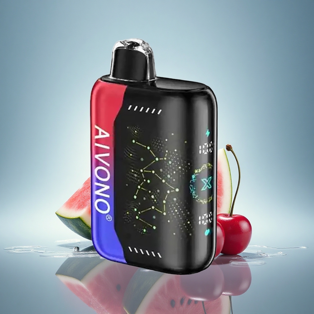 Aivono Aim Boom 25000 Puffs Pastèque Cerise Glacée avec 650mAh et 0% de Nicotine