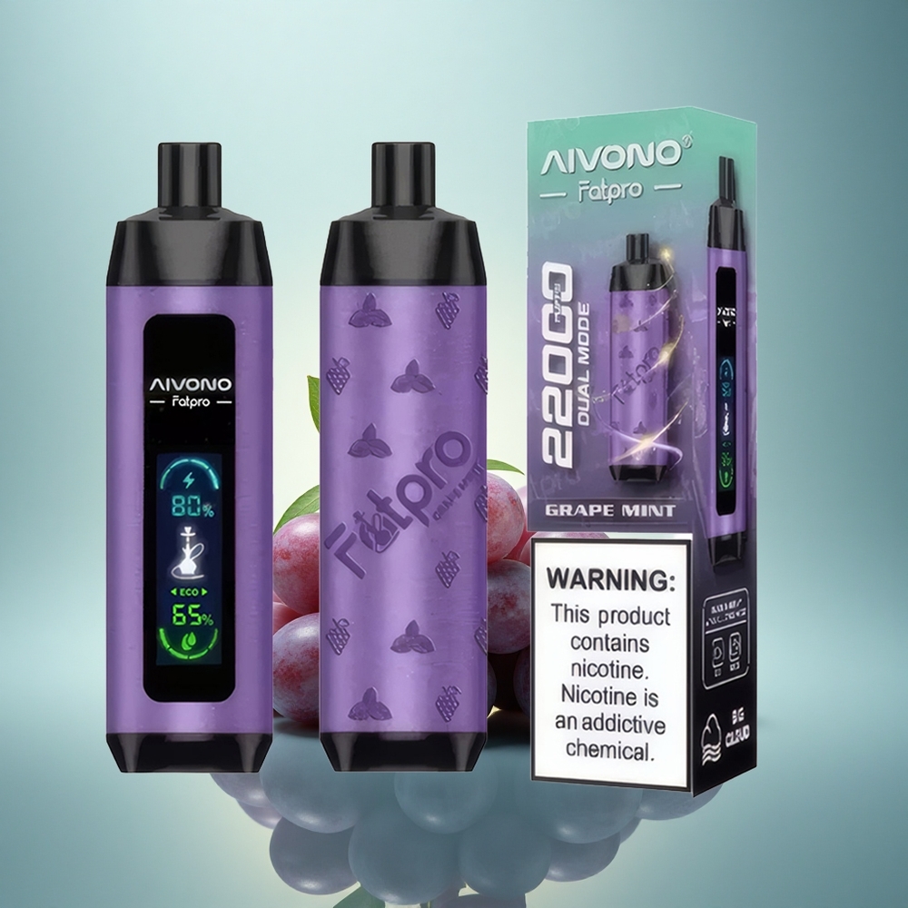 Aivono Aim Fatpro 22000 Puffs Menthe Raisin 5% Nicotine 600mAh