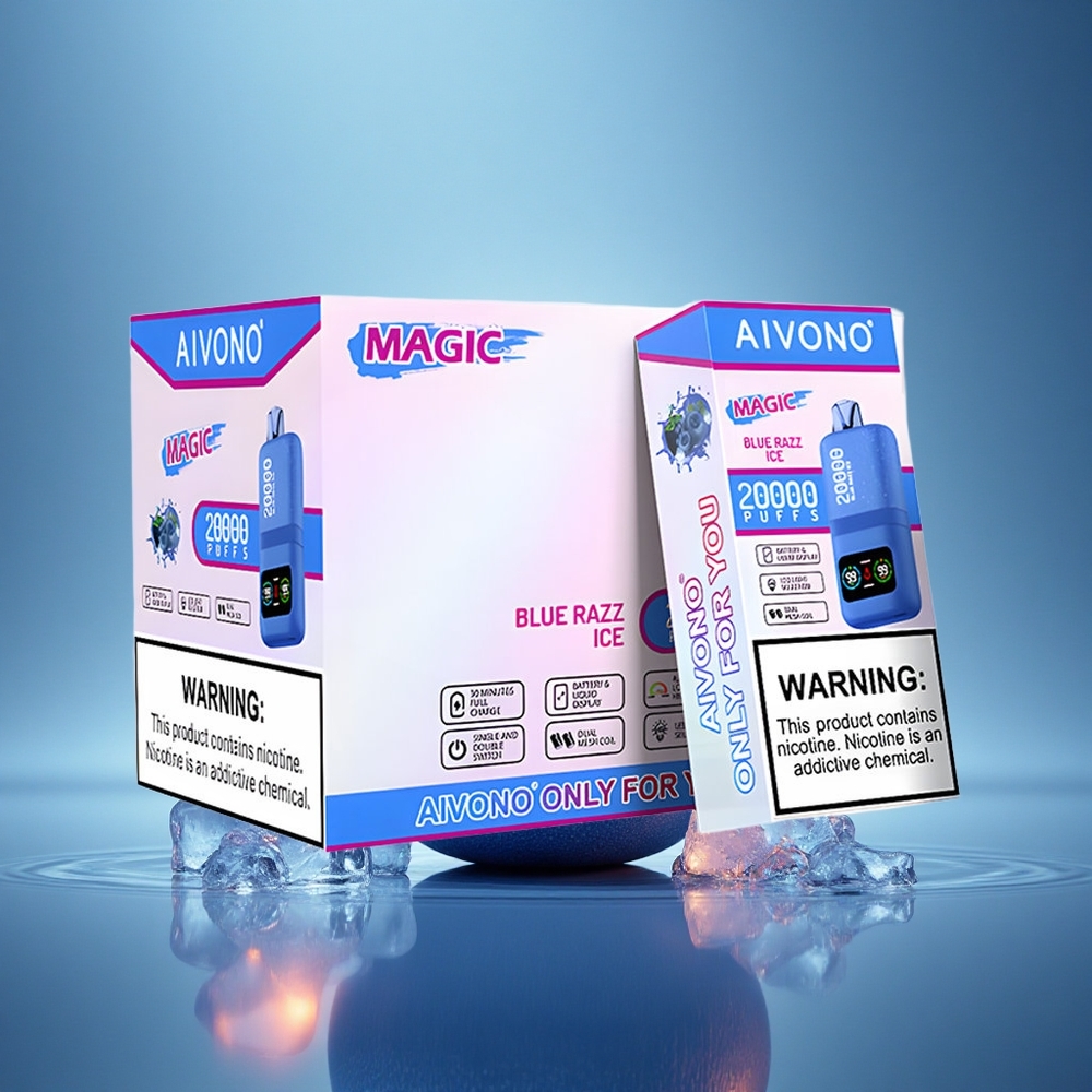 Aivono Aim Magic 20000 Puffs Glace Framboise Bleue à Double Mesh et 600mAh