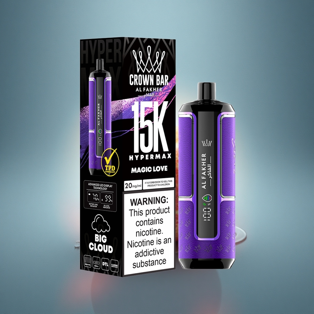 Al Fakher Crown Bar 15K Hypermax Amour Magique 22ml 600mAh