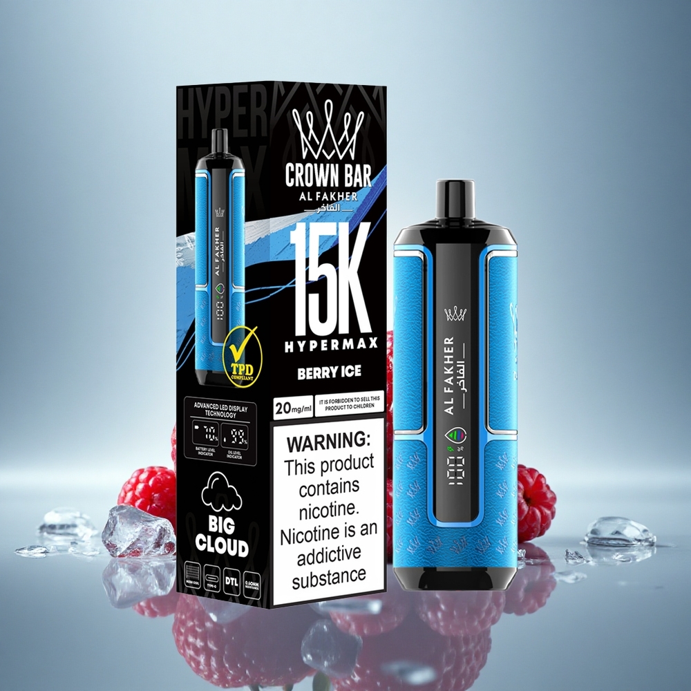 Al Fakher Crown Bar 15K Hypermax Glace de Baies 22ml 600mAh