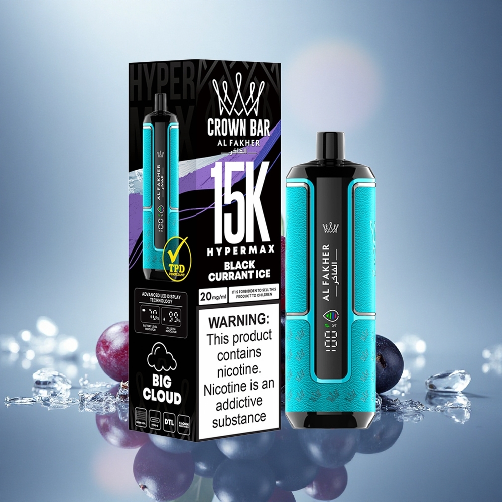 Al Fakher Crown Bar 15K Hypermax Glace de Cassis 22ml 600mAh