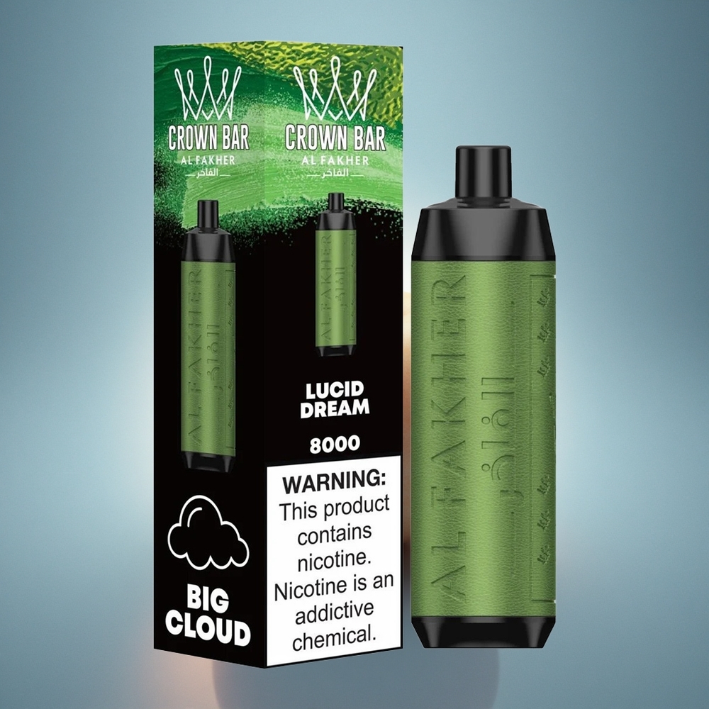 Al Fakher Crown Bar 8000 Crystal Rêve Lucide 600mAh 5mg Nicotine