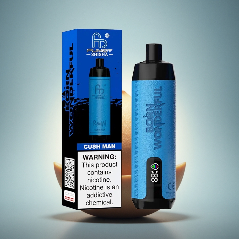 RandM Fumot Shisha 10000 Puffs Le Homme Confortable avec LED et 0,5% de Nicotine
