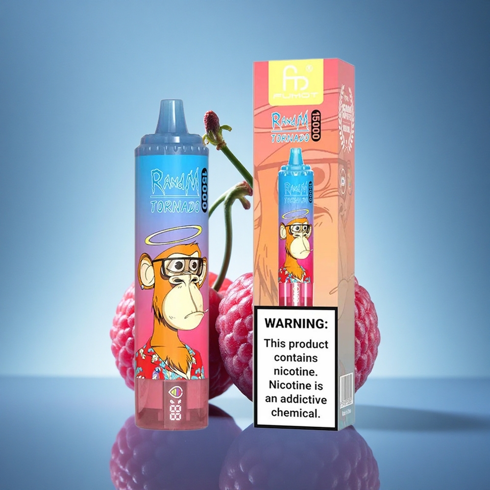 RandM Fumot Tornado 15000 Puffs Cerise Framboise Bleue 25ml 850mAh