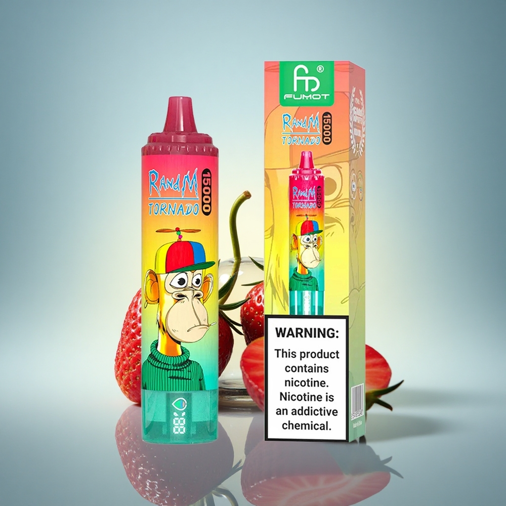 RandM Fumot Tornado 15000 Puffs Fraise Kiwi 25ml 850mAh