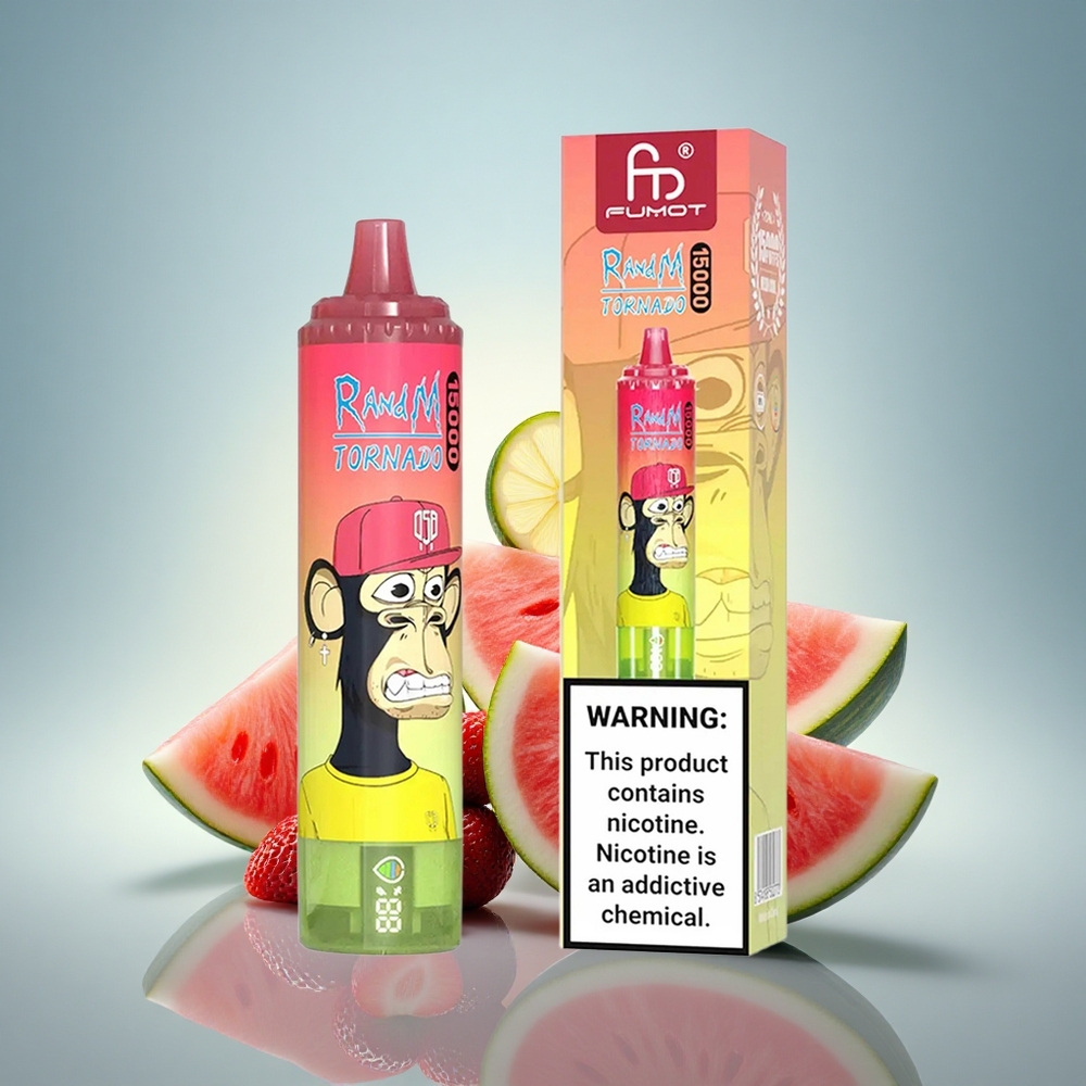 RandM Fumot Tornado 15000 Puffs Fraise Pastèque Citronnade avec 25ml et 5% nicotine