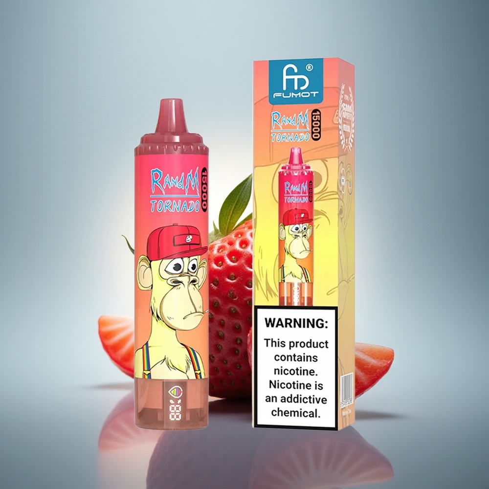 RandM Fumot Tornado 15000 Puffs Fraise Red Bull 25ml 850mAh
