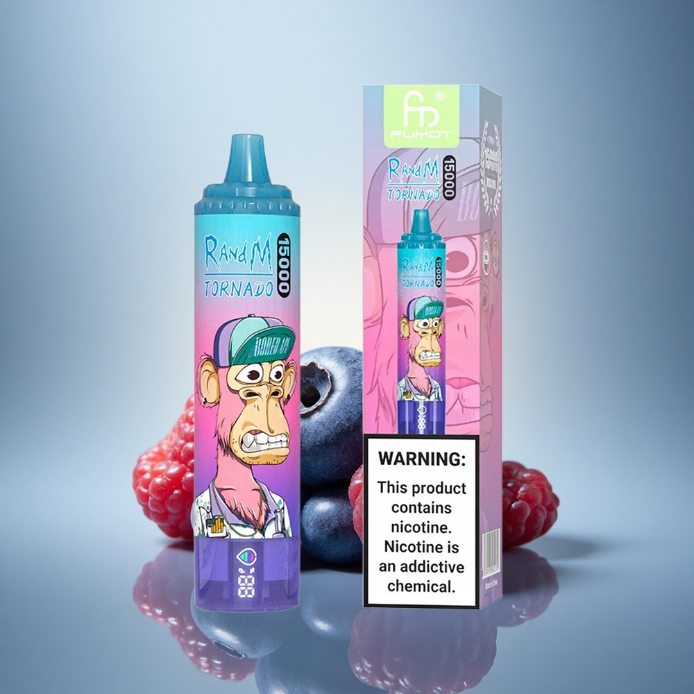 RandM Fumot Tornado 15000 Puffs Framboise Myrtille 25ml 850mAh