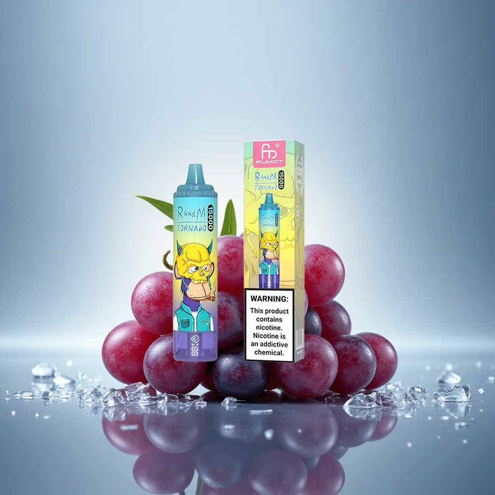 RandM Fumot Tornado 15000 Puffs Glace de Raisin 25ml 850mAh