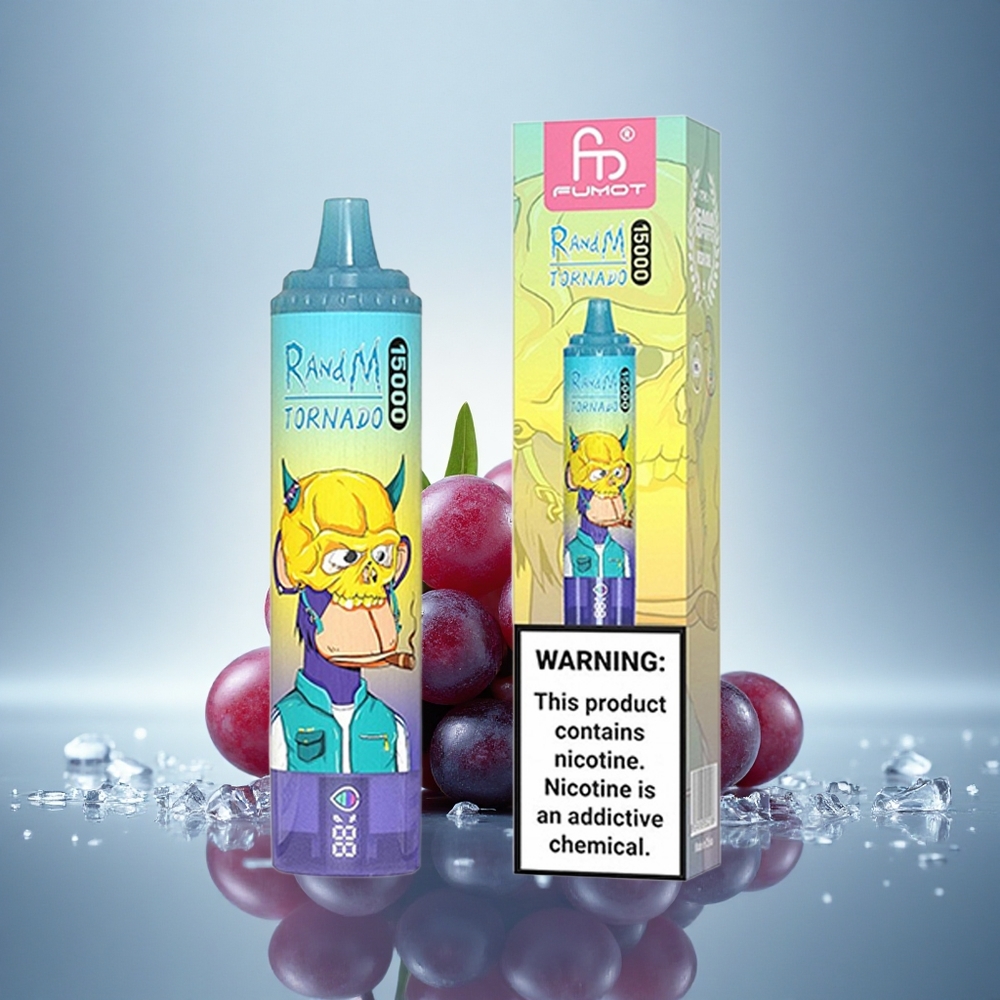 RandM Fumot Tornado 15000 Puffs Glace de Raisin 25ml 850mAh