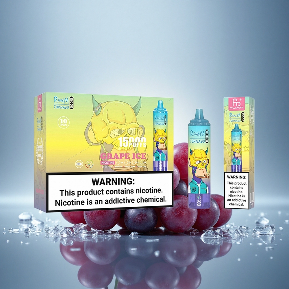 RandM Fumot Tornado 15000 Puffs Glace de Raisin 25ml 850mAh