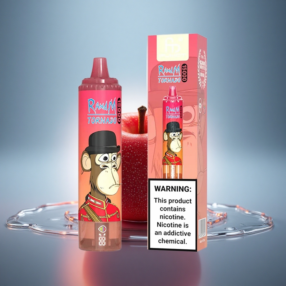 RandM Fumot Tornado 15000 Puffs Glace Énergie Rouge 25ml 850mAh
