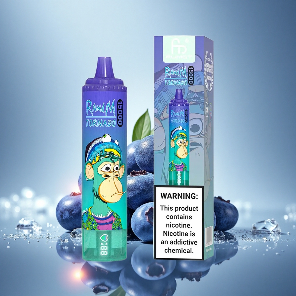 RandM Fumot Tornado 15000 Puffs Myrtille Sur Glace 25ml 850mAh