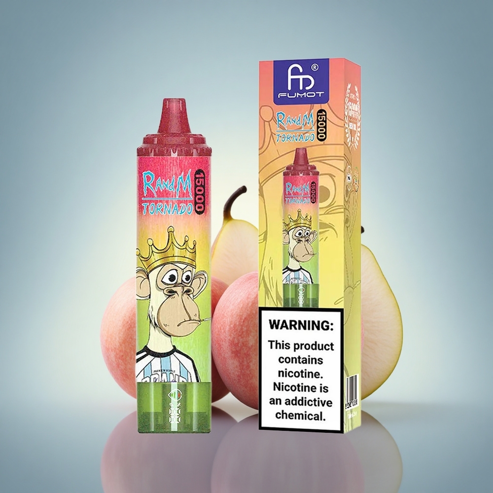 RandM Fumot Tornado 15000 Puffs Pomme Pêche Poire 25ml 850mAh