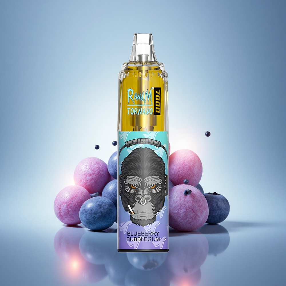 RandM Fumot Tornado 7000 Puffs Bulle de Myrtille avec 14 ML et 5% Nicotine