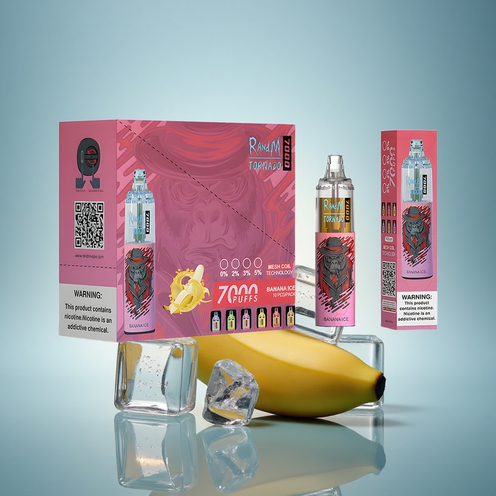RandM Fumot Tornado 7000 Puffs Glace Banane 14ML 850mAh