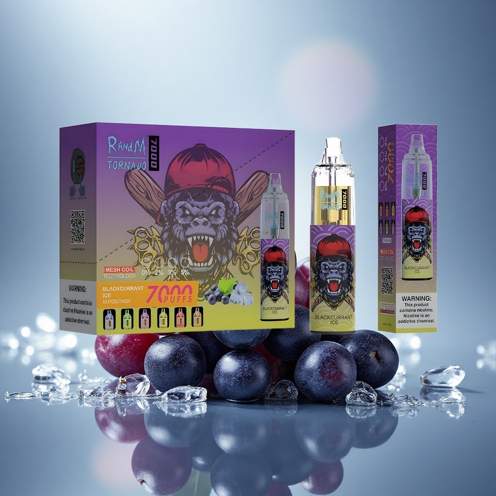 RandM Fumot Tornado 7000 Puffs Glace de Cassis Mesh 850mAh