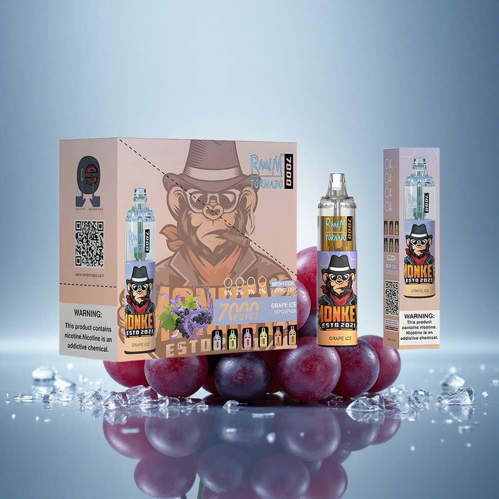 RandM Fumot Tornado 7000 Puffs Glace de Raisin 14 ML 850 mAh