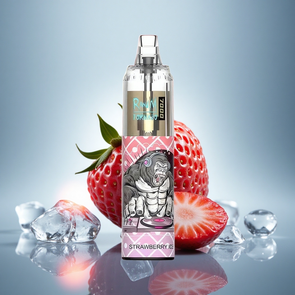 RandM Fumot Tornado 7000 Puffs Glace à la Fraise 14ML 5% Nicotine