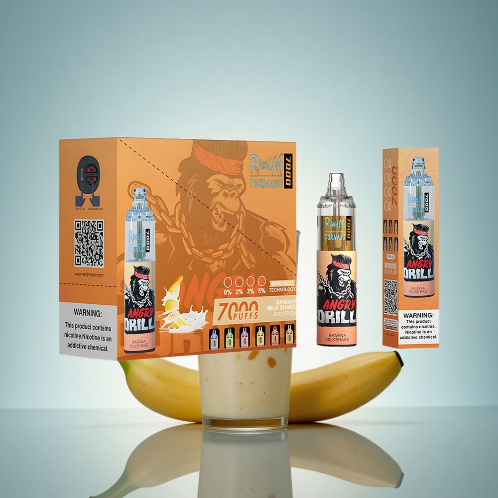 RandM Fumot Tornado 7000 Puffs Milkshake Banane 14ML 850mAh