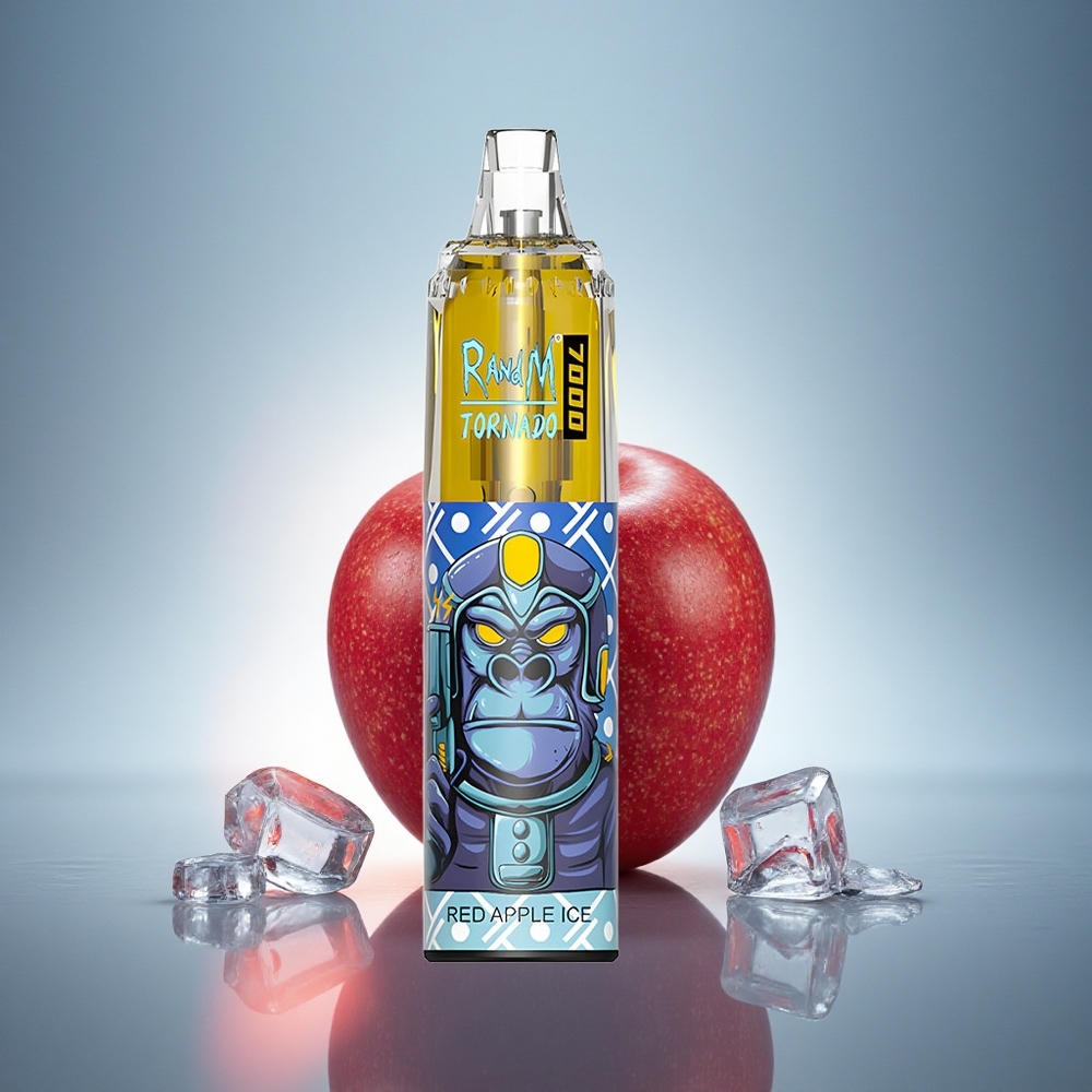 RandM Fumot Tornado 7000 Puffs Pomme Rouge Glacé 14ML 850mAh