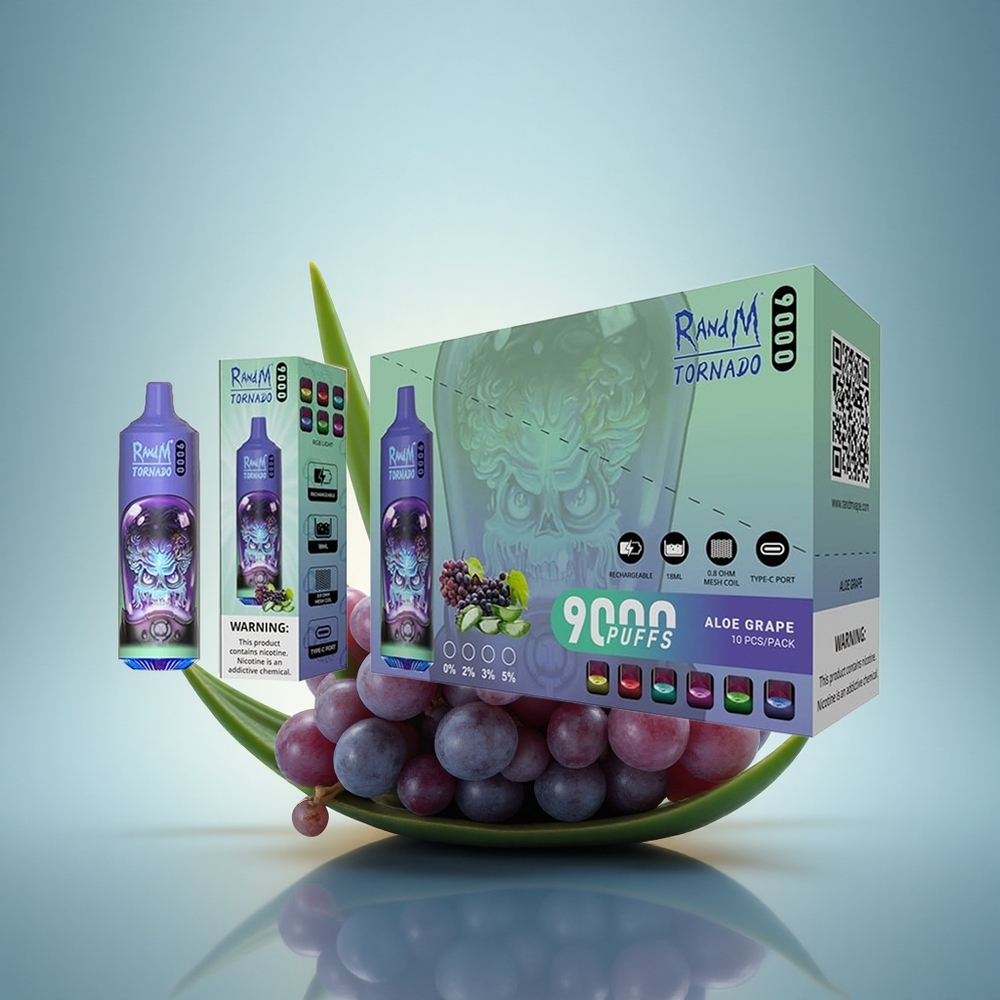 RandM Fumot Tornado 9000 Puffs Aloé Raisin 850 mAh 18 mL