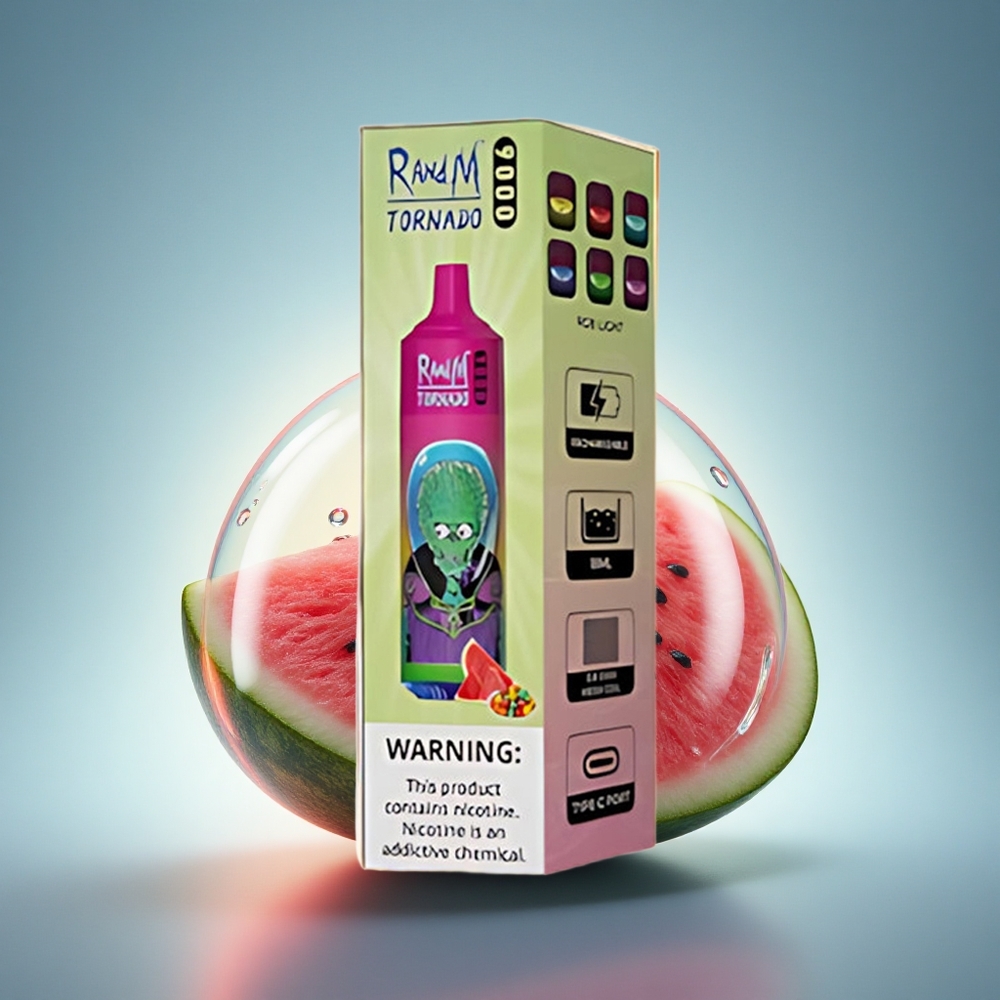 RandM Fumot Tornado 9000 Puffs Chewing Bulle Pastèque 850 mAh 18 mL
