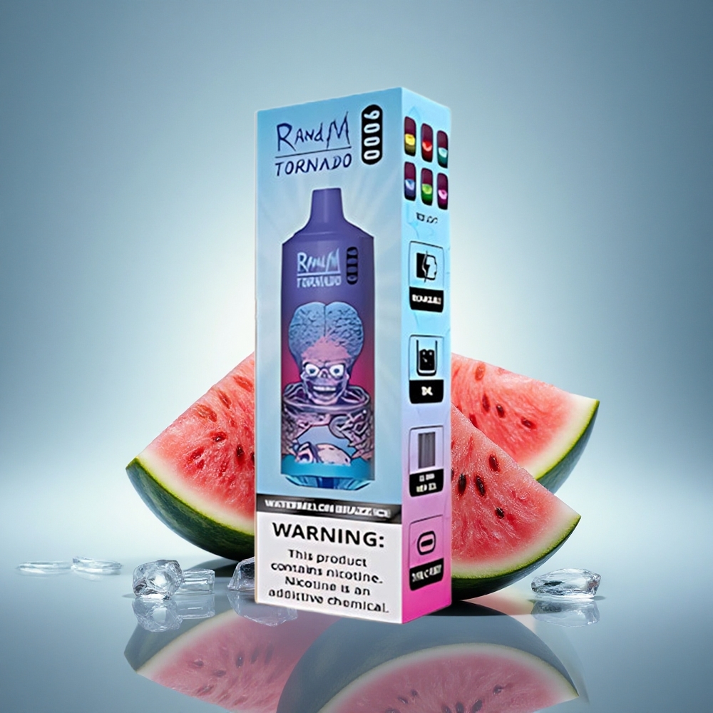RandM Fumot Tornado 9000 Puffs Glace Pastèque Brazz 850 mAh 18 mL