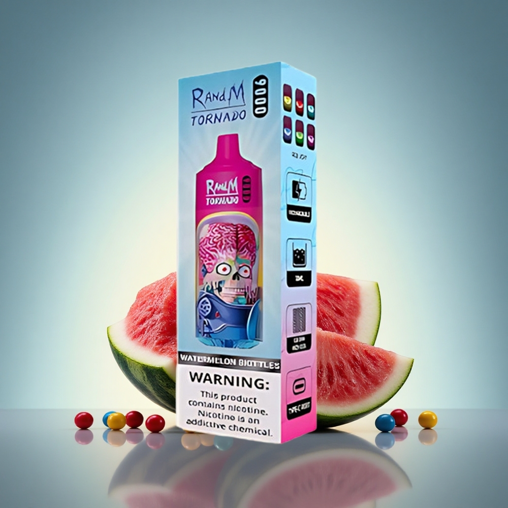 RandM Fumot Tornado 9000 Puffs Pastèque Skittles 850 mAh 18 mL