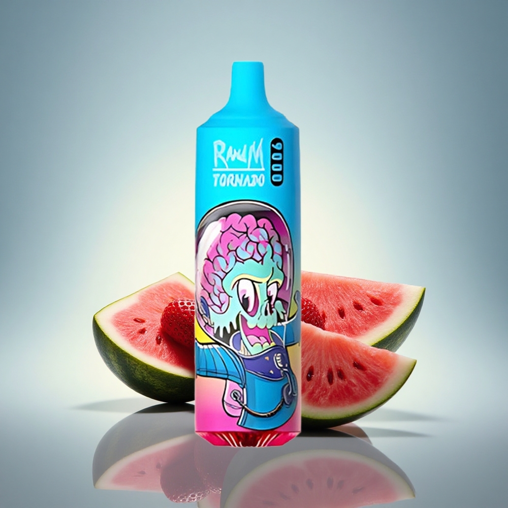 RandM Fumot Tornado 9000 Puffs Prime Fraise Pastèque 850 mAh 18 mL
