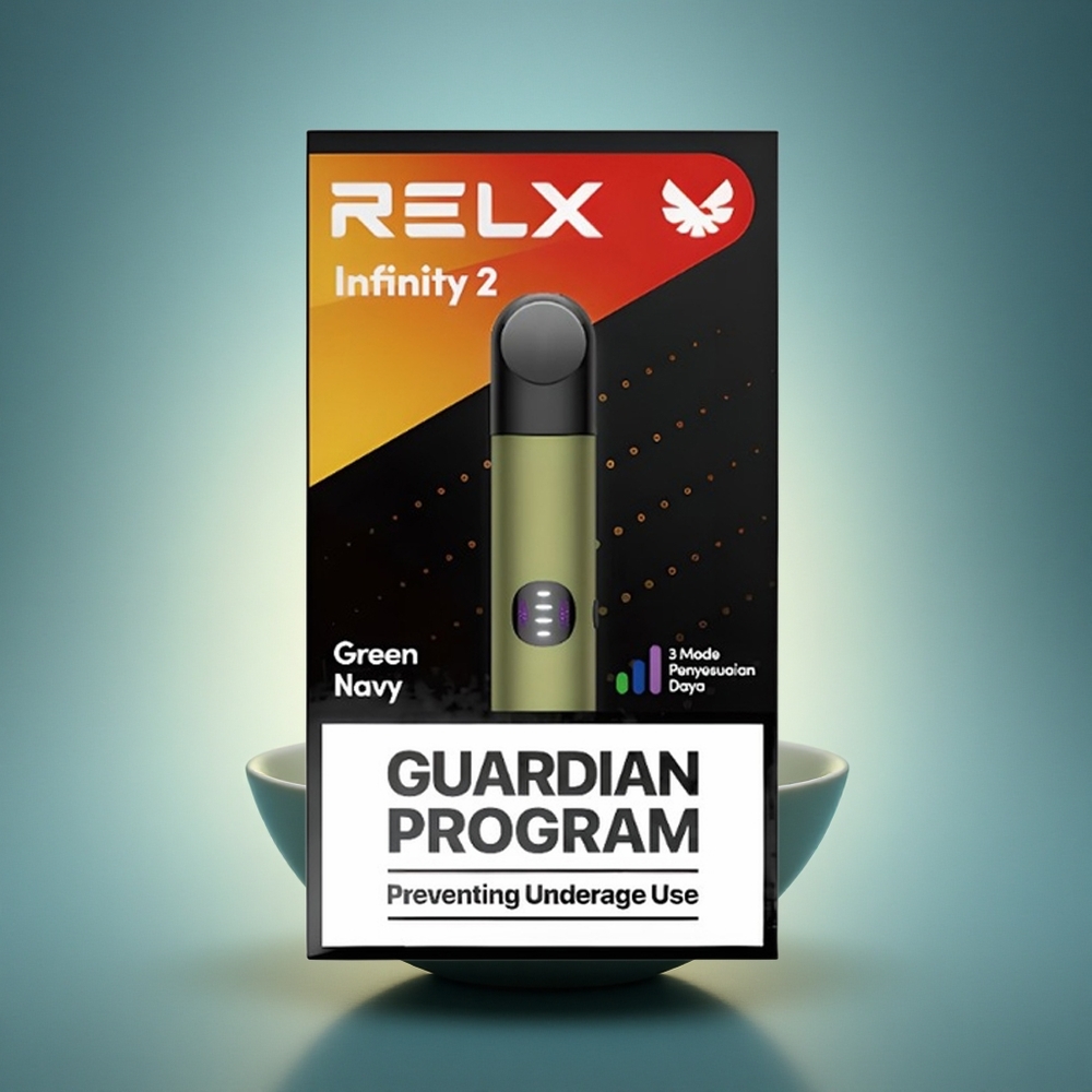 Relx Infinity 2 Vape Device Vertmarine Infini 2 Pod 1,9ml Métallique 440mAh