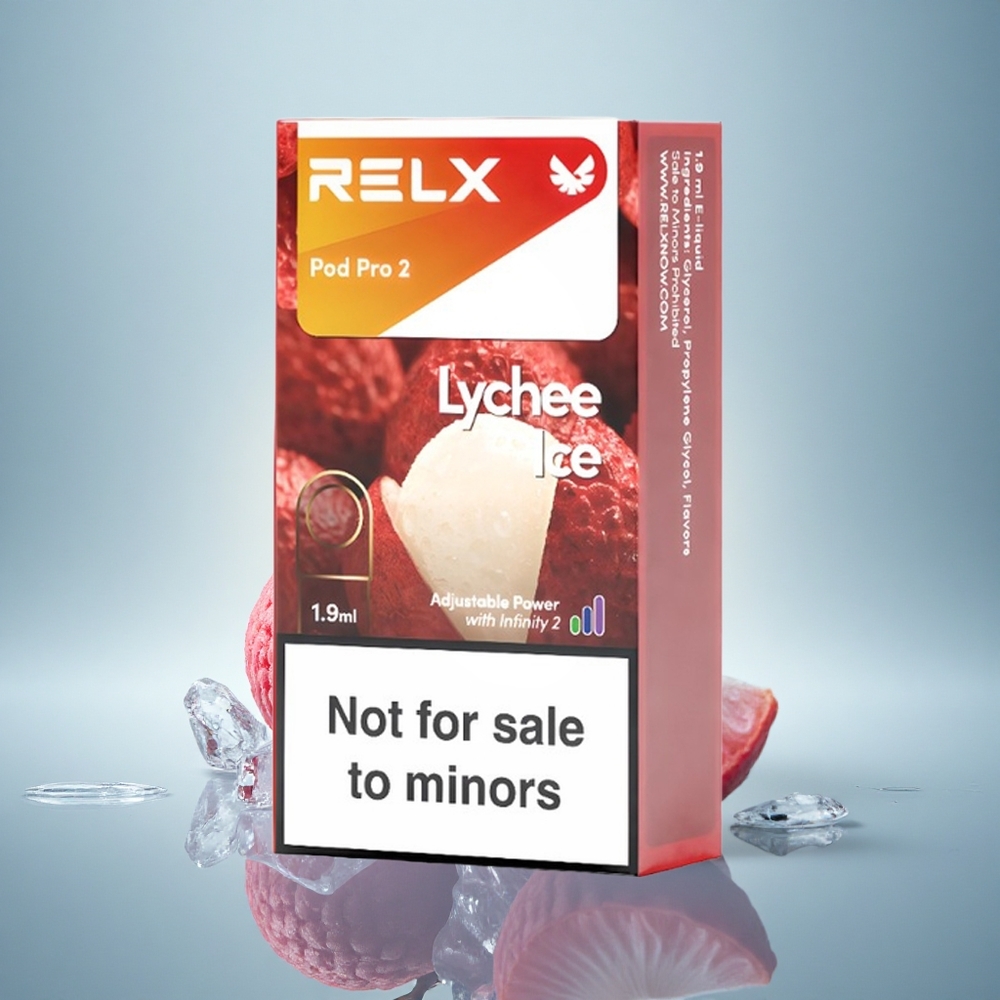 Relx Pod Pro 2 Vape Device Glace au Litchi 0mg/ml avec 1,9ml et 3 modes de tension