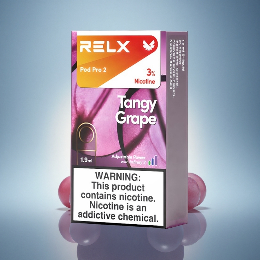 Relx Pod Pro 2 Vape Device Raisin Acidulé 30mg/ml de nicotine - 1,9ml - Mode Éco/Smooth/Boost