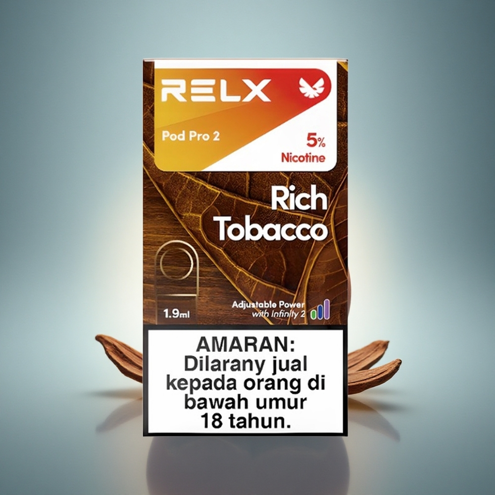 Relx Pod Pro 2 Vape Device Tabac Riche 50mg/ml de nicotine - 1,9ml - 6,5W