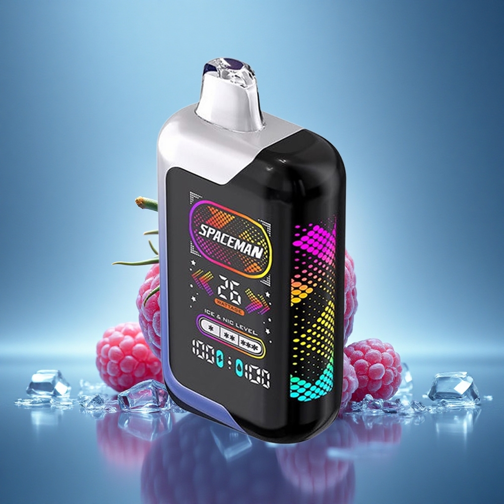 SMOK SPACEMAN SP40000 Puffs Glace Bleue Framboise 1000mAh 50mg Nicotine