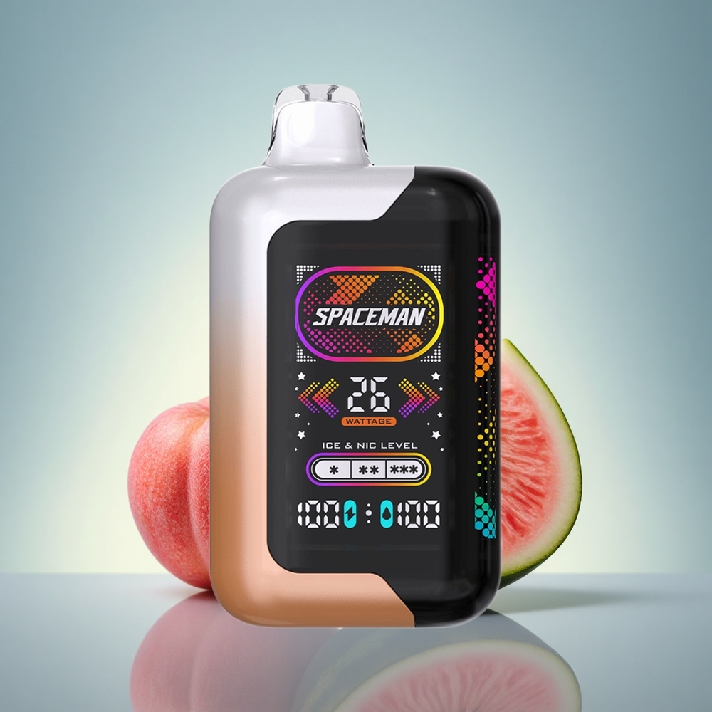 SMOK SPACEMAN SP40000 Puffs Pêche Juteuse Pastèque 1000mAh 50mg nicotine